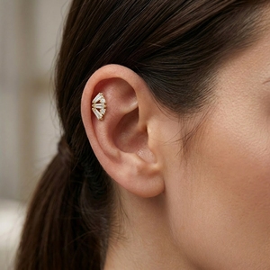 HGC 316 L 16G 18G 16G 14G Pendiente de parte trasera plana con circonita cúbica rectangular, <span class=keywords><strong>Piercing</strong></span> Labret, <span class=keywords><strong>Piercing</strong></span> <span class=keywords><strong>Helix</strong></span>, <span class=keywords><strong>Piercing</strong></span> Daith, Joyería clásica para <span class=keywords><strong>piercing</strong></span> de oreja - Product Image 6