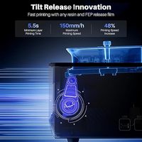 Printer 3D FDM ELEGOO Mars 5 Ultra Baru Model Terbaru Mars 5 Ultra dengan Inovasi Tilt Release, Kecepatan Tinggi