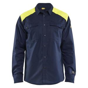 BLAKLADER - 323815178933XL Camisa Multinorm Azul marino/Amarillo Hi-vis-CAMISETAS DE TRABAJO EAN 7330509904312 - Product Image 1