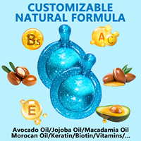 Capsule de soin des cheveux à l'huile d'argan bio, kératine, croissance des cheveux, sérum de traitement hydratant, vitamine E, nourrissant, nature essentielle, maison