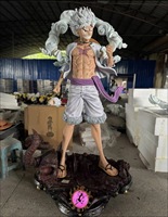 Figura de Anime de Monkey D. Luffy Gear 5 Nika, Escala 1:1, Tamaño Real, Resina Pintada, Edición Limitada para Colección y Decoración