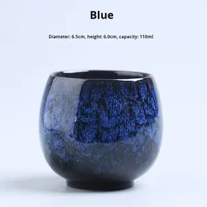 Taza de Té de Cerámica China Hecha en Horno, Taza de <span class=keywords><strong>Espresso</strong></span> Transfronteriza, Juego de Té Kung Fu, Taza de Degustación en Forma de Huevo, Tazón de Té, Taza Maestra - Product Image 4