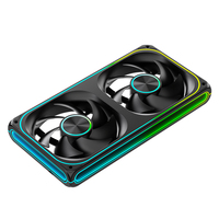 Ventilador de Caja AntarcChill 240 Negro/Blanco de 240mm con Rodamiento Líquido RGB, Nuevo, Premium, para Disipación de Calor