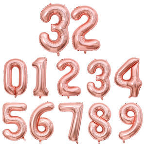 ホールセール用品ウェディングパーティーデコレーションカラフルな数パーソナライズされたバルーン32インチ数箔 - Product Image 5