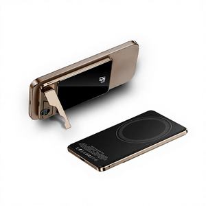 Banco de Energía Portátil de Aleación de Aluminio F15 L de 10000 mAh, Ultra Delgado, Carga Rápida de 15 W, Salida Tipo C, Pantalla LED, Cargador Inalámbrico - Product Image 1