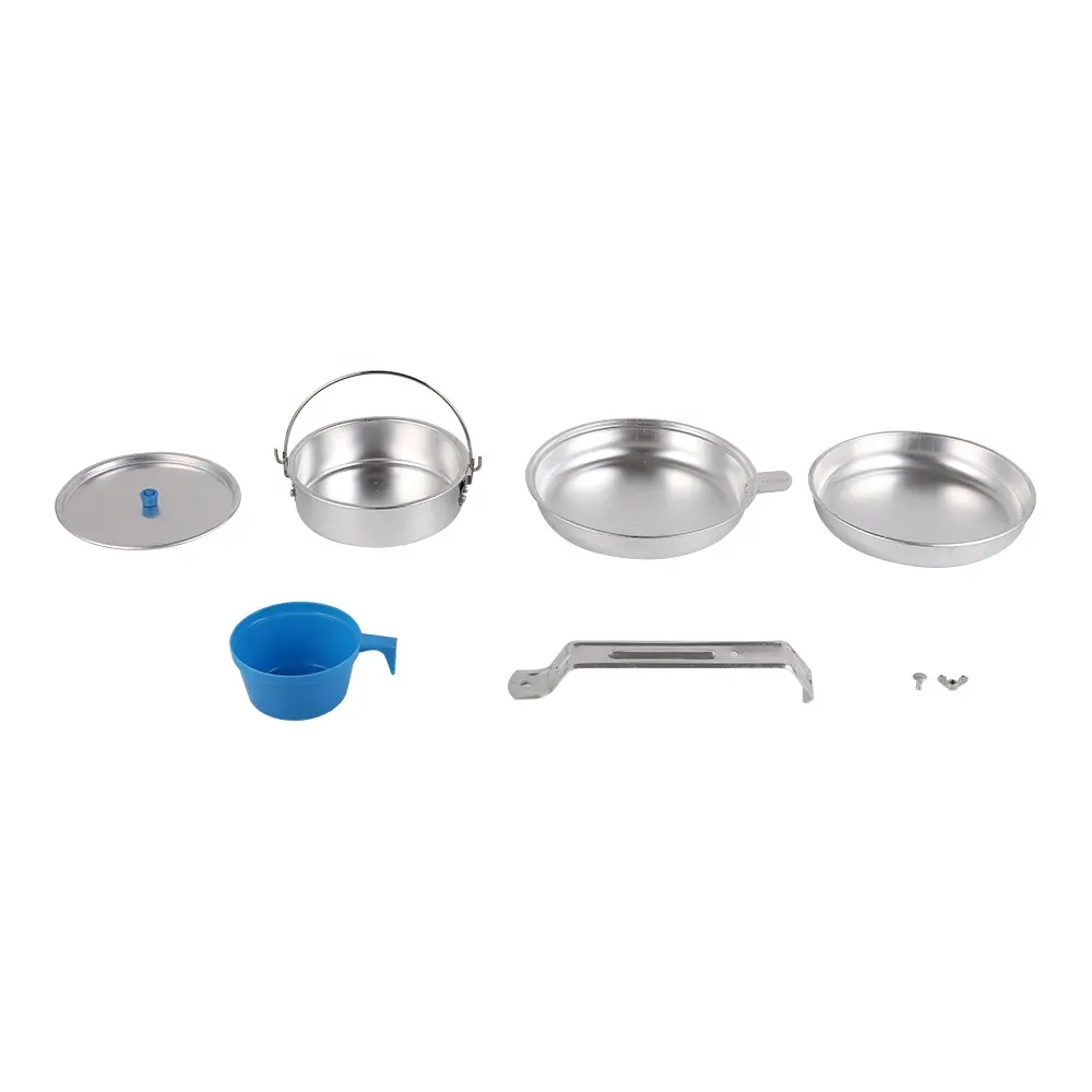 Cheap price of aluminium outdoor cookware with fast delivery outdoor mess kit