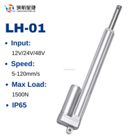 Produsen China Aktuator Linear Elektrik 12V 24V 1500N dengan Panjang Langkah yang Dapat Disesuaikan untuk Otomasi Industri Robotik