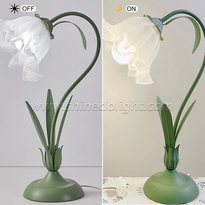 <span class=keywords><strong>Lampada</strong></span> da comodino retrò francese <span class=keywords><strong>lampada</strong></span> da camera da letto in regalo di compleanno della ragazza piccola <span class=keywords><strong>lampada</strong></span> giglio della valle americana - Product Image 2