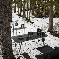 Portable réglable hauteur aluminium IGT Table Design moderne sac de transport pour extérieur pliant pique-nique Camping cuisine utilisation extérieure