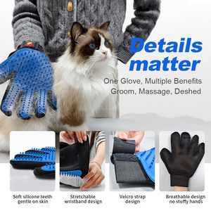 Práctico Guante de Silicona 2 en 1 para el Cuidado de Mascotas, Suave, Portátil, para Eliminar el Pelo y Bañar, para Ambas Manos - Product Image 4