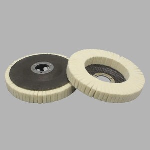 Disque de polissage en feutre de laine à lamelles de 115 mm/125 mm pour meuleuse d'angle, disque de lustrage en laine - Product Image 2