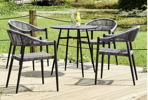 Juego de sillas para exteriores económico, patio de ocio para cafetería, restaurante y mesa de comedor - Product Image 4