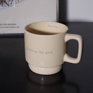 แก้วกาแฟเซรามิกแบบซ้อนได้ สกรีนโลโก้ได้ แก้วชาแบบซ้อนได้ สำหรับของขวัญส่งเสริมการขาย - Product Image 6