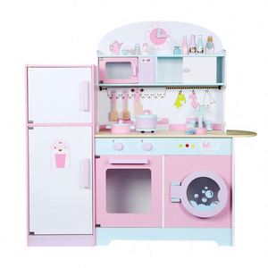 Unisex Intelligent Montessori Educational DIY Wooden & <b>Plastic</b> <b>Kitchen</b> & Food Toys Set for Kids - Product Image 2