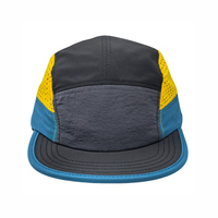 Gorra para correr ligera de alta calidad, rendimiento impermeable, gorra para correr de 5 paneles con logotipo personalizado