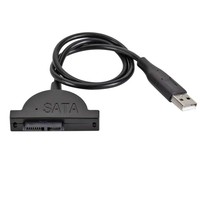 Laptop Optical Drive to USB Adapter Cable 7+6 Optical Drive SATA Easy Drive Cable 6+7 to USB Cable High-speed Transmission