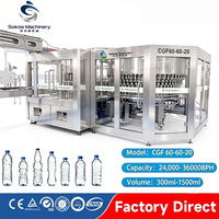 Ligne de remplissage automatique complète Sokos 36000BPH pour bouteilles PET d'eau potable, pour usine de remplissage d'eau minérale