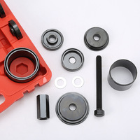 Kit d'outils manuel 23 pièces pour l'extraction et l'installation de roulements de roue avant avec adaptateur de presse et extracteur de poulie, avec mallette rigide