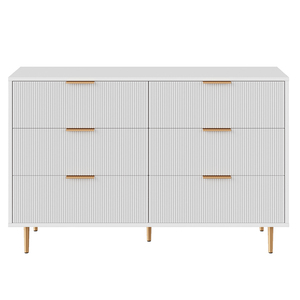 Home Furniture Living Room <strong>Rectangle</strong> Side <strong>Tables</strong> Gold Legs Embossed Two Drawer <strong>Entryway</strong> <strong>Table</strong> Console - Product Image 4