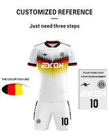 Camiseta de Fútbol Sublimada con Gradiente de Grado Élite EXON, con Gráficos Ombre, Camiseta de Fútbol Moderna para Equipos