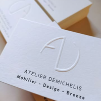 Cartes de visite personnalisées en relief, papier épais de luxe, cartes de visite personnalisées pour entreprise