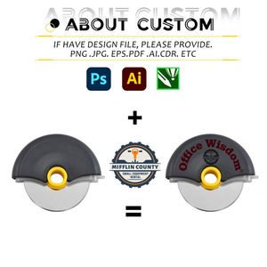 Vente en gros usine : Mini roulette à pizza personnalisable avec logo, lame de sécurité 304 et protège-lame, pour cadeaux d'entreprise - Product Image 2