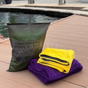 Serviette de séchage en microfibre torsadée pour voiture 1200 g/m², 1600 g/m², 1400 g/m² - Product Image 1