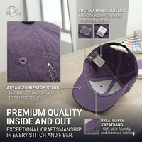 Gorra de Béisbol de Nailon Ripstop con Bordado 3D de Primera Calidad, de Secado Rápido, con Empaque Personalizado para Golf y Actividades al Aire Libre