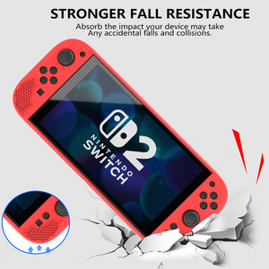 Silicone <strong>Case</strong> Anti-Scratch <strong>Grip</strong> Cover Skin Protective Sleeve with Joystick Caps for Nintendo <strong>Switch</strong> 2 <strong>Case</strong> - Product Image 5