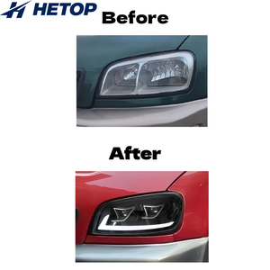 Phares HETOP RAV4 1998-2000 : Amélioration <span class=keywords><strong>LED</strong></span>, feux de jour DRL, lentille de signalisation, phares avant modifiés Plug and Play pour Toyota - Product Image 2