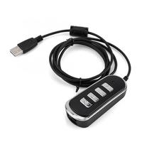 Essential RJ9 Adaptateur 3.5mm vers USB Connecteur pour casque d'écoute de centre d'appel Prise audio vers convertisseur USB Accessoires pour casque d'écoute