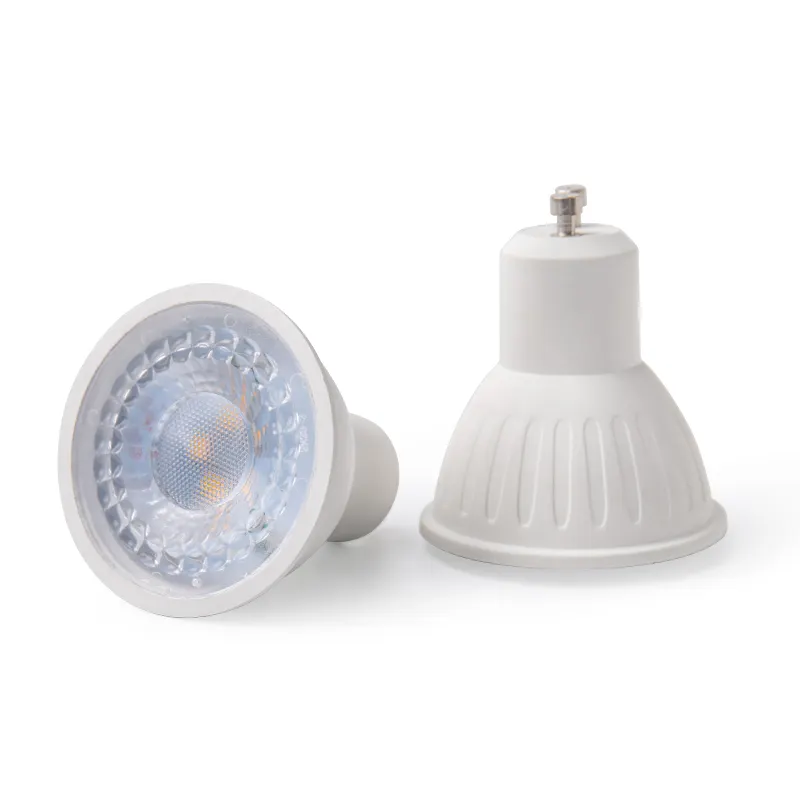 Lâmpada LED para iluminação interna GU5.3 GU10 de alumínio branco leitoso de alta qualidade 3,5 W 4 W 5 W 6 W 7 W 8 W