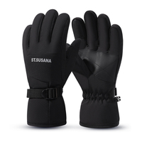 Gants de ski et de snowboard unisexes personnalisés avec logo, coupe-vent et thermiques pour les sports de neige