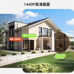 Cámara Wifi con Energía Solar Moer, 4MP HD, Visión Nocturna para Exteriores, con Alexa, Asistente de Google, Aplicación Tuya Smart Life - Product Image 3