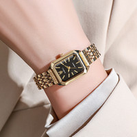 Montre Quartz Femme Luxe Carrée Marque Tendance Élégante, Nouveauté 2024, Bracelet Acier Boucle Pliante Simple, Vente en Gros Usine