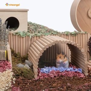Hamster-Kletterleiter Holz-Hängebrücke für Meerschweinchen Ratten Igel Gerbils Mäuse Zuckerflieger und Andere Kleintiere - Product Image 3