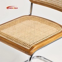 Prix bas Cesca rotin chaise de salle à manger bois milieu du siècle chaise de canne en bois café chaises de salle à manger en bois couleur noyer allemagne