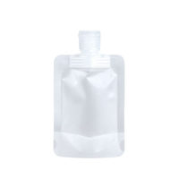 Pochettes souples pour liquides de 30 ml, 50 ml, 100 ml avec dispositif de sécurité et flacons d'échantillons jetables pour le voyage (qualité alimentaire)