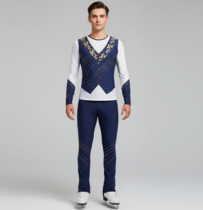 <span class=keywords><strong>Justaucorps</strong></span> de gymnastique à manches longues sur mesure en gros, respirant, pour femmes et hommes, tenue de danse rythmique, tenue de performance, costume de patinage sur glace - Product Image 5