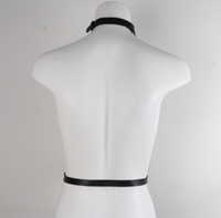 Femmes chaudes Sexy Pu cuir harnais Lingerie Bdsm Harajuku corps bas jarretière fétiche érotique Rave épée ceinture gothique vêtements