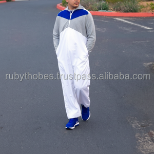 Thobes en coton de haute qualité pour enfants modeste robe abaya ethnique traditionnelle pour garçons taille XS - Product Image 1