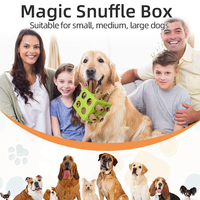 Jouets interactifs pour chiens, jouet à mâcher pour le nettoyage des dents, distributeur de friandises en caoutchouc, boîte roulante, produits pour animaux de compagnie, accessoires pour animaux, jouets à mâcher pour animaux