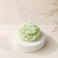 Bougie parfumée artisanale LF, fleur de pivoine créative, romantique, aromathérapie, cire de soja, parfum floral personnalisé, bougies aromatiques OEM ODM