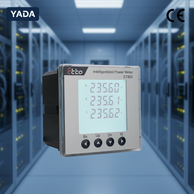 YADA CE Certified 3 Phase Multifunction Power Meter Class 0.5S Electric Smart Digital Industrial Panel Power Quality Meter