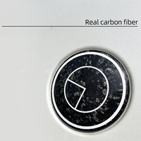 Autocollant de logo de voiture personnalisé universel en fibre de carbone véritable forgée pour volant BMW, emblème de moyeu de roue, style sport