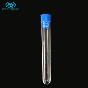 <span class=keywords><strong>Tube</strong></span> à essai sanguin en plastique transparent HAIJU LAB avec fond rond et couvercle Fournitures de laboratoire sans vide en matériau PS - Product Image 2
