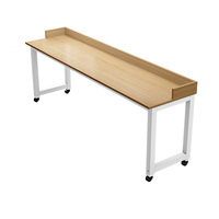 Bureau de lit paresseux mobile simple moderne et bureau d'ordinateur conçu pour la petite maison chambre à coucher bureau en bois Table de chevet