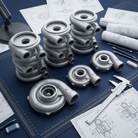 Services de fonderie par gravité de qualité professionnelle, pièces de fonderie en aluminium sur mesure, revêtement en poudre multi-matériaux, OEM/ODM acceptés