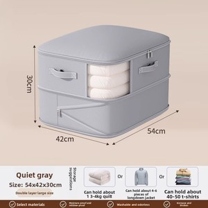 Sacchetto sottovuoto trasparente per la conservazione di piumini e trapunte, <span class=keywords><strong>organizer</strong></span> per vestiti, borsa per <span class=keywords><strong>armadio</strong></span>, grande capacità per riporre trapunte. - Product Image 6