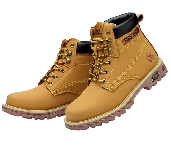 New Fashion Style Work sfety shoes boots Steel Toe Anti-Slip Puncture Proof sfety Boots High cut Boots